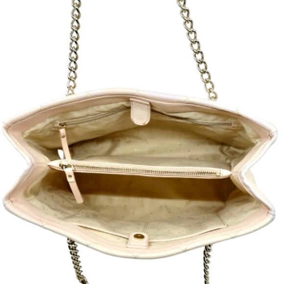 KATE SPADE~Emerson Place Phoebe~PQUILTEDLEATHER CHAIN SHOULDER BAG in PALE PINK - Picture 4 of 6